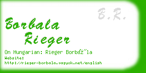 borbala rieger business card